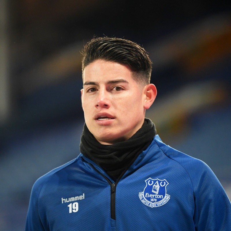 Everton pretende utilizar James Rodríguez como moeda de troca em negociação com destaque da Serie A