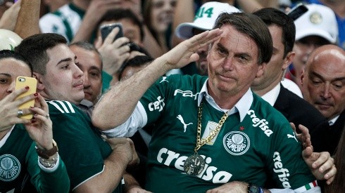 Presidente do Brasil, Jair Bolsonaro, é torcedor do Palmeiras