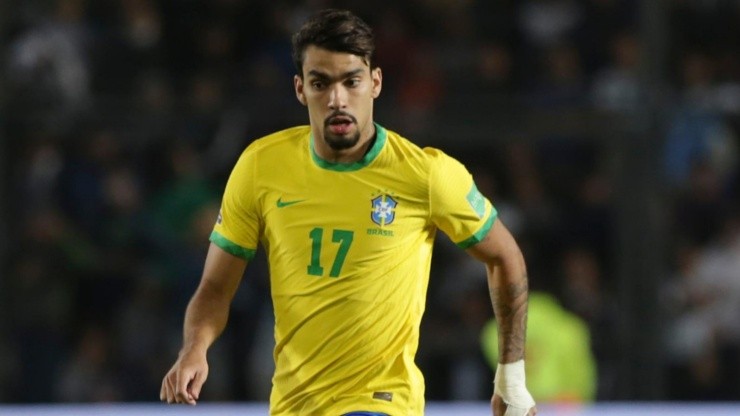 Lucas Paquetá, em campo pela seleção brasileira (Foto: Getty Images)