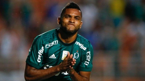 Miguel Borja, em campo pelo Palmeiras (Foto: Getty Images)