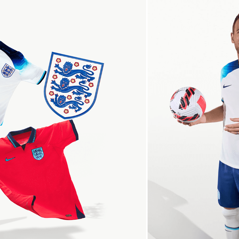 Nike lança uniformes da Inglaterra para a Copa do Mundo