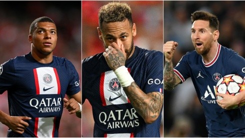 Matthias Hangst; Octavio Passos/Getty Images  - Mbappé, Neymar e Messi na Champions League