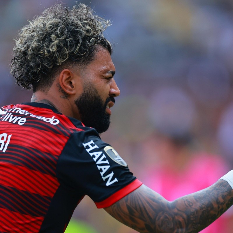 Gabigol provoca o Real Madrid em comemoração do Flamengo