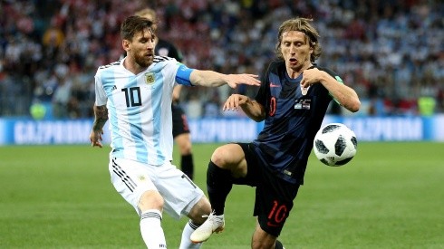Messi y Modric en el Mundial de Rusia 2018.