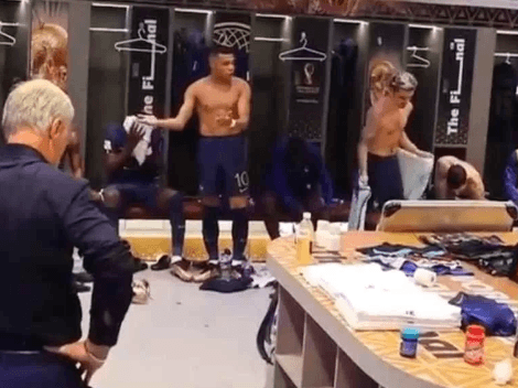 Se filtra video del enojo de Francia en el vestuario durante el entretiempo de la final del Mundial de Qatar 2022