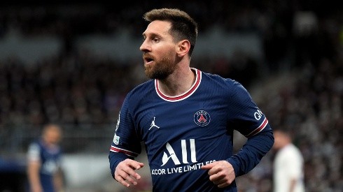 Lionel Messi durante un encuentro de Paris Saint-Germain.